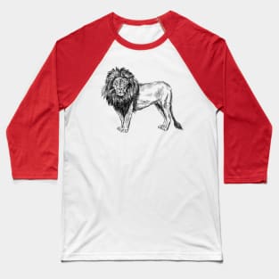 Lion Image Baseball T-Shirt